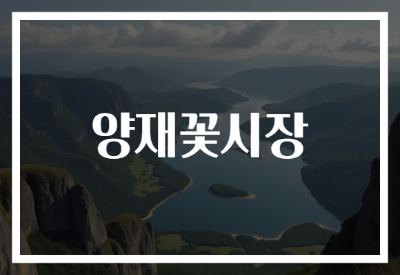 양재꽃시장