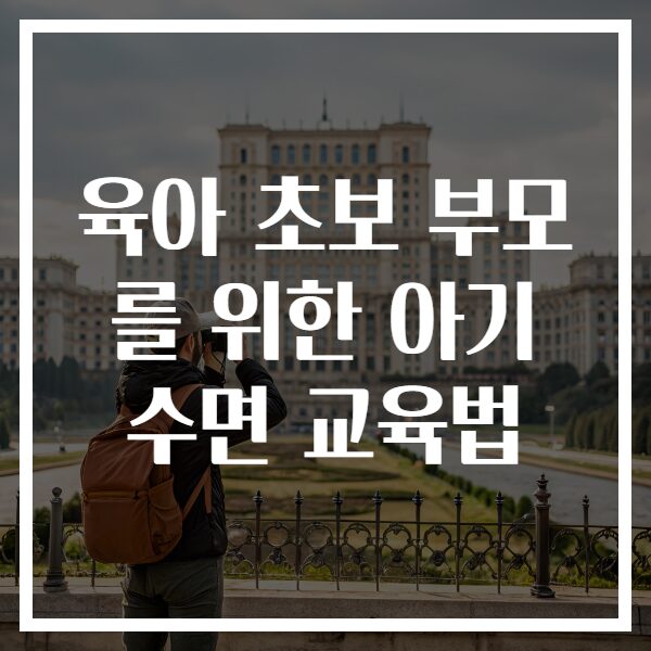 육아 초보 부모를 위한 아기 수면 교육법