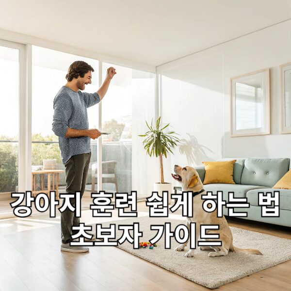 강아지 훈련 쉽게 하는 법 초보자 가이드