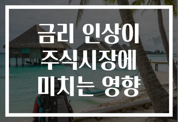 금리 인상이 주식시장에 미치는 영향