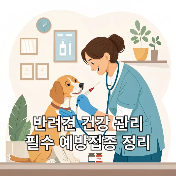 반려견 건강 관리 필수 예방접종 정리