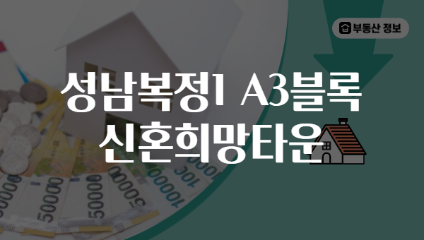 성남복정1 A3블록 신혼희망타운