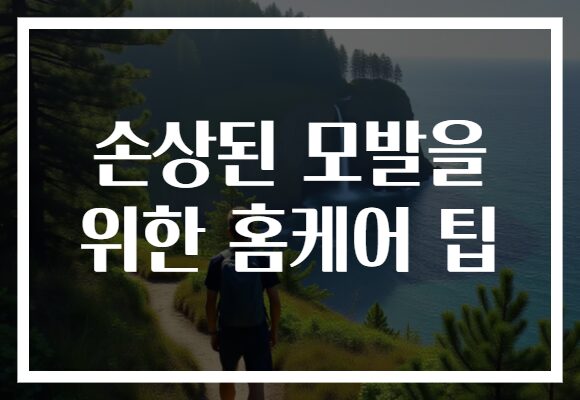 손상된 모발을 위한 홈케어 팁