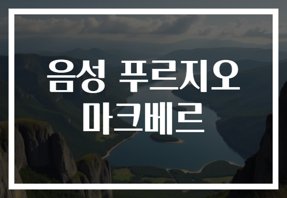 음성 푸르지오 마크베르