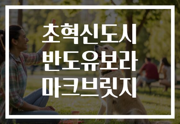 초혁신도시 반도유보라 마크브릿지