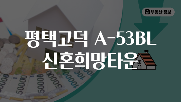 평택고덕 A-53BL 신혼희망타운