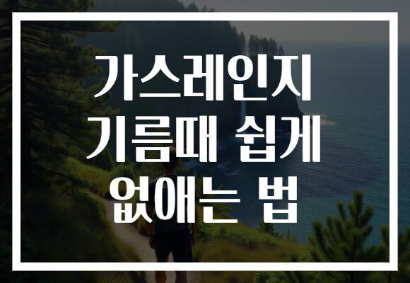 가스레인지 기름때 쉽게 없애는 법