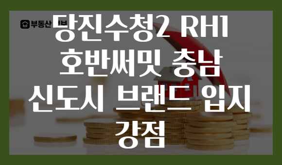 당진수청2 RH1 호반써밋 충남 신도시 브랜드 입지 강점