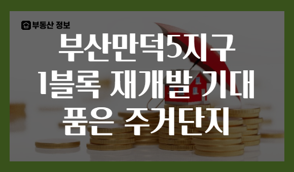 부산만덕5지구 1블록 재개발 기대 품은 주거단지