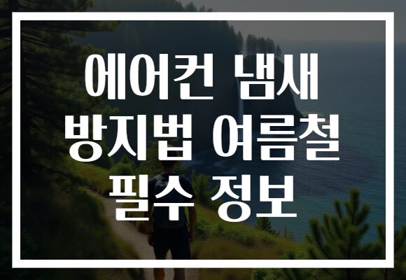 에어컨 냄새 방지법 여름철 필수 정보