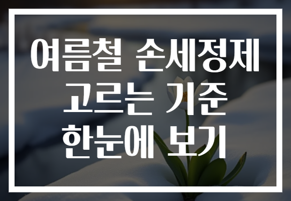 여름철 손세정제 고르는 기준 한눈에 보기