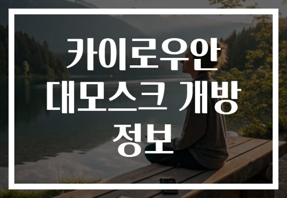 카이로우안 대모스크 개방 정보