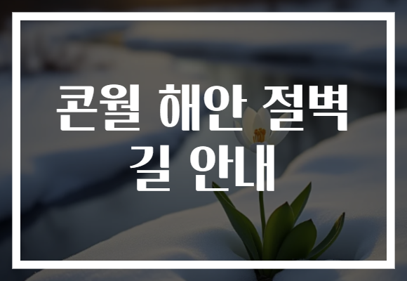 콘월 해안 절벽 길 안내