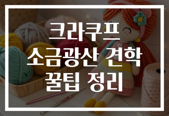 크라쿠프 소금광산 견학 꿀팁 정리
