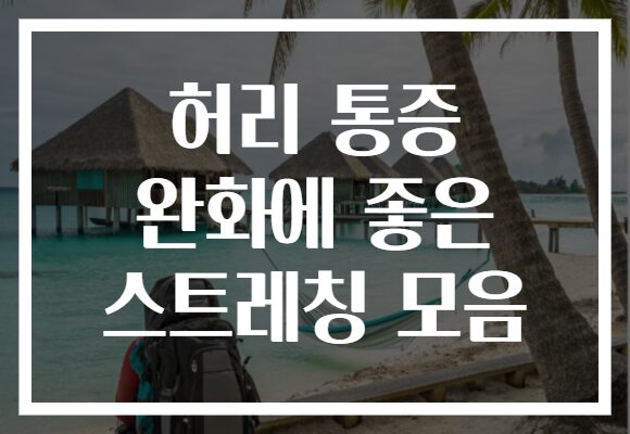 허리 통증 완화에 좋은 스트레칭 모음