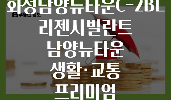화성남양뉴타운C-2BL 리젠시빌란트 남양뉴타운 생활·교통 프리미엄