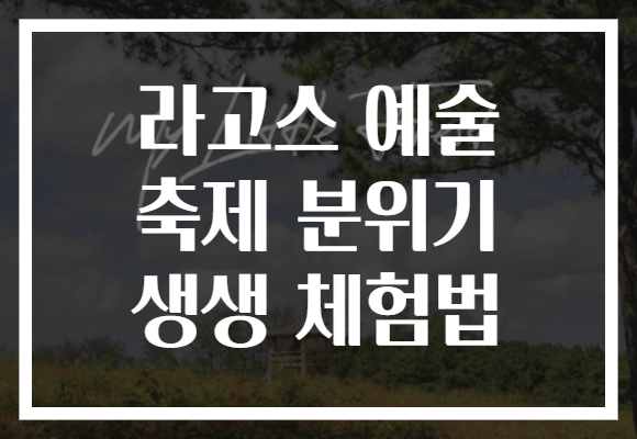 라고스 예술 축제 분위기 생생 체험법
