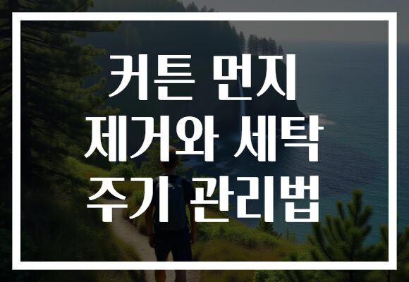 커튼 먼지 제거와 세탁 주기 관리법
