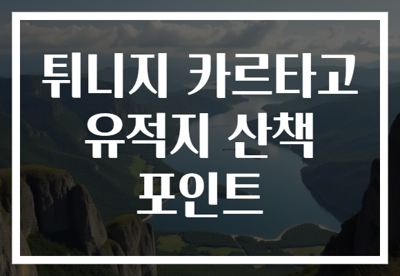 튀니지 카르타고 유적지 산책 포인트