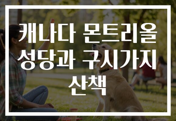 캐나다 몬트리올 성당과 구시가지 산책