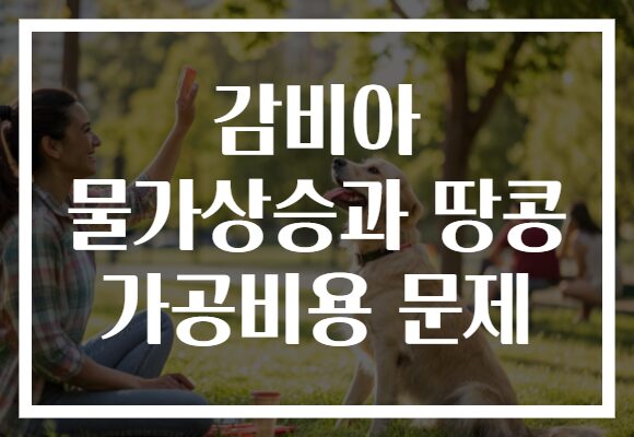 감비아 물가상승과 땅콩 가공비용 문제