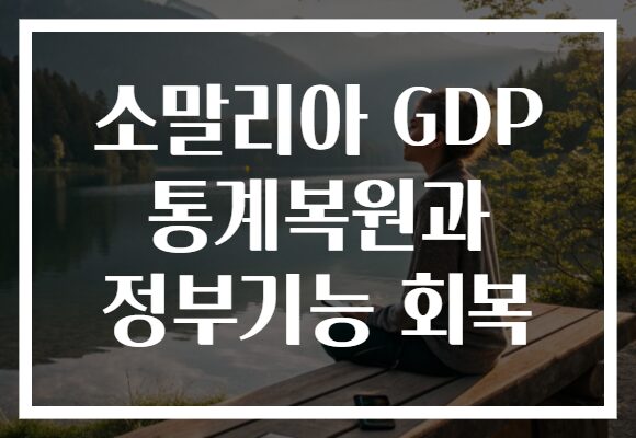 소말리아 GDP 통계복원과 정부기능 회복