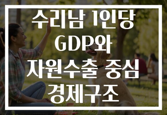 수리남 1인당 GDP와 자원수출 중심 경제구조