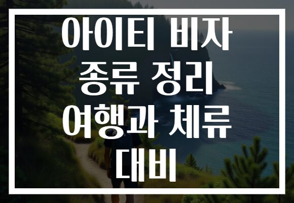 아이티 비자 종류 정리 여행과 체류 대비