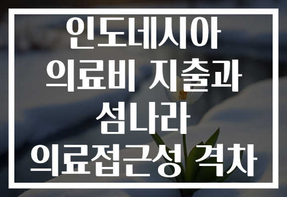 인도네시아 의료비 지출과 섬나라 의료접근성 격차