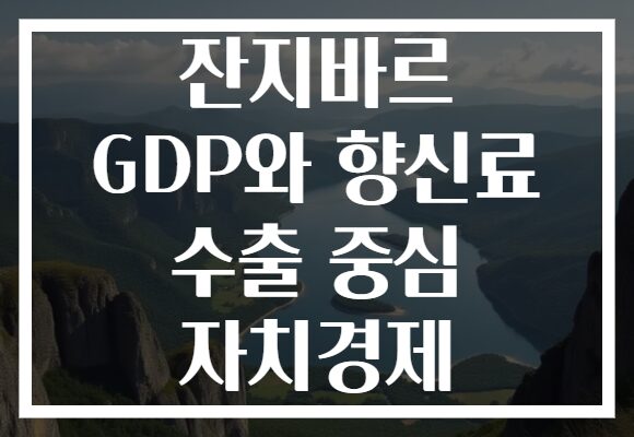 잔지바르 GDP와 향신료 수출 중심 자치경제