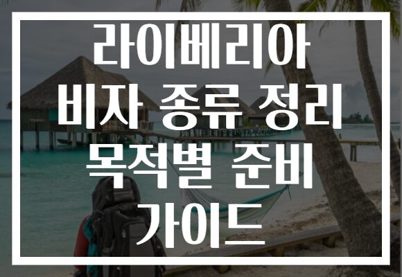 라이베리아 비자 종류 정리 목적별 준비 가이드