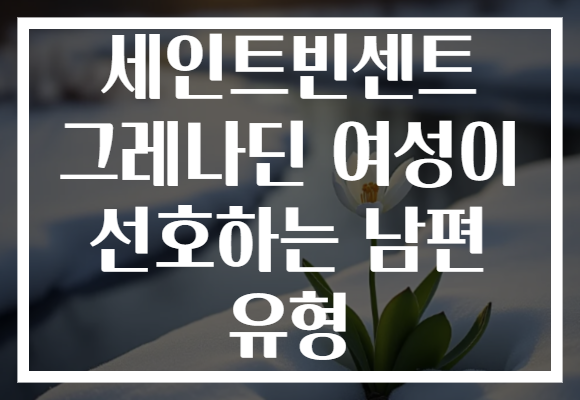 세인트빈센트 그레나딘 여성이 선호하는 남편 유형