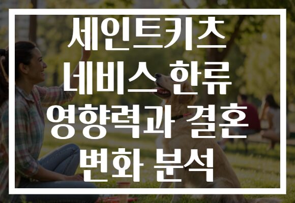 세인트키츠 네비스 한류 영향력과 결혼 변화 분석