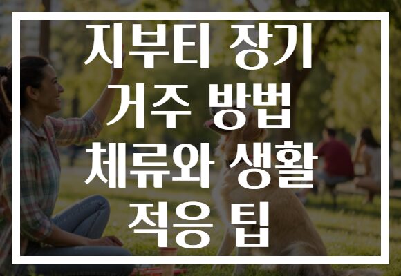 지부티 장기 거주 방법 체류와 생활 적응 팁