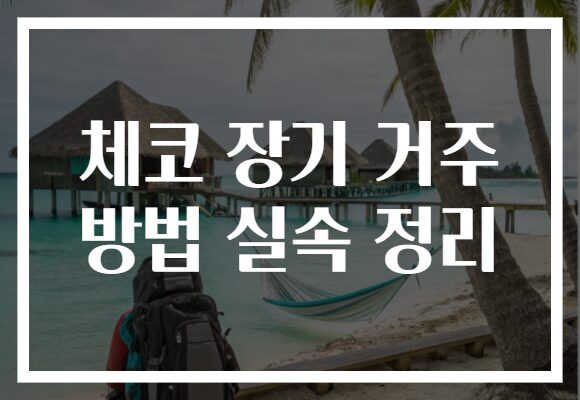 체코 장기 거주 방법 실속 정리