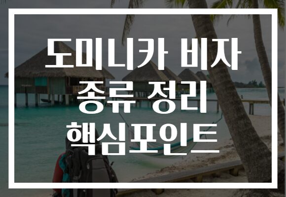 도미니카 비자 종류 정리 핵심포인트