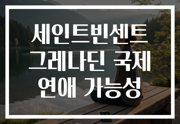 세인트빈센트 그레나딘 국제 연애 가능성