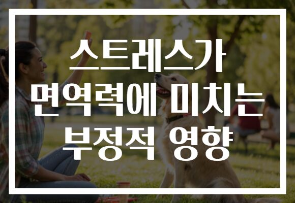 스트레스가 면역력에 미치는 부정적 영향