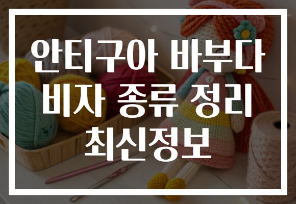 안티구아 바부다 비자 종류 정리 최신정보