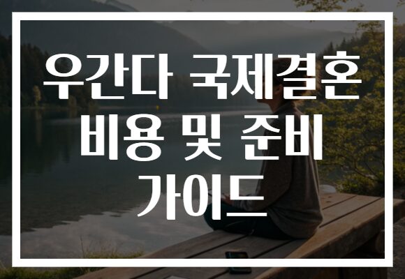 우간다 국제결혼 비용 및 준비 가이드