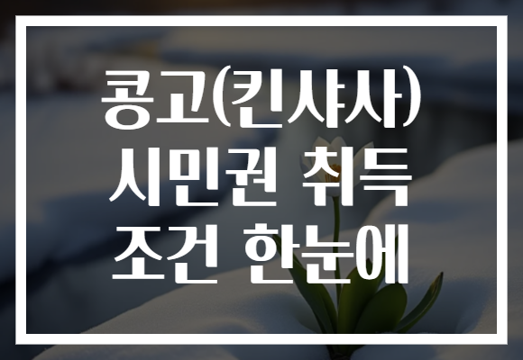 콩고(킨샤사) 시민권 취득 조건 한눈에