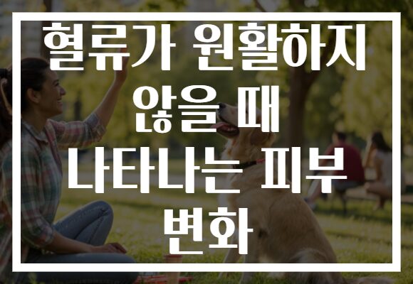 혈류가 원활하지 않을 때 나타나는 피부 변화