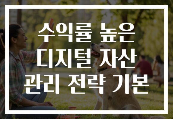 수익률 높은 디지털 자산 관리 전략 기본
