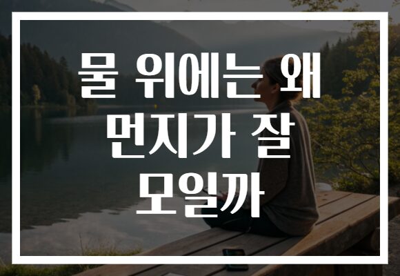 물 위에는 왜 먼지가 잘 모일까