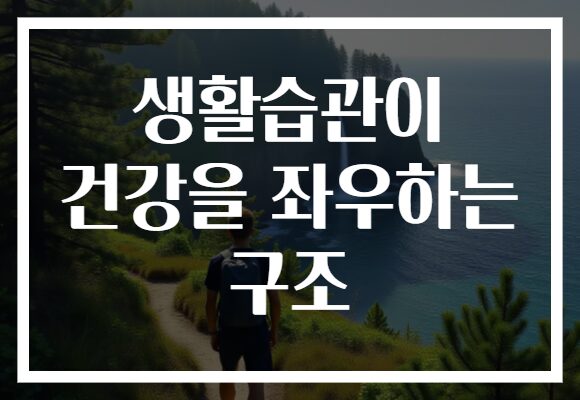 생활습관이 건강을 좌우하는 구조