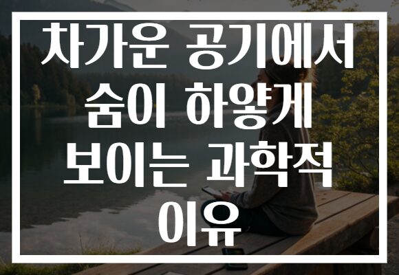 차가운 공기에서 숨이 하얗게 보이는 과학적 이유