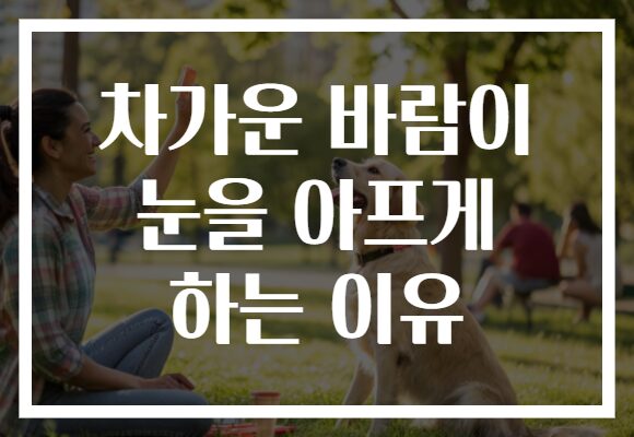 차가운 바람이 눈을 아프게 하는 이유