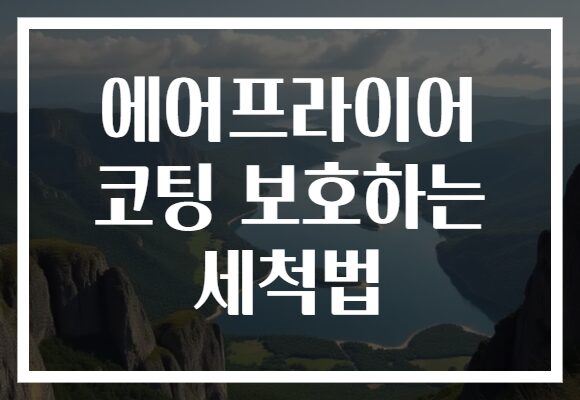 에어프라이어 코팅 보호하는 세척법