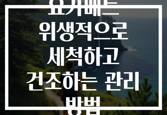 요가매트 위생적으로 세척하고 건조하는 관리 방법