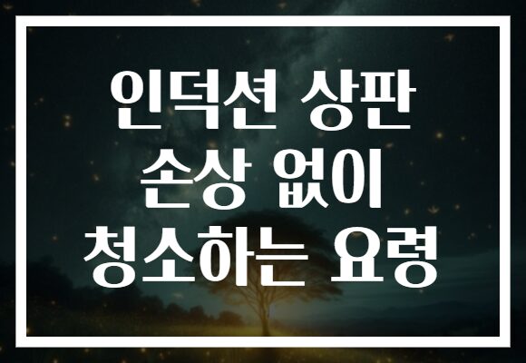 인덕션 상판 손상 없이 청소하는 요령